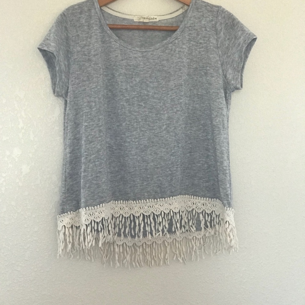 ❤️Boxy crochet crop tee❤️